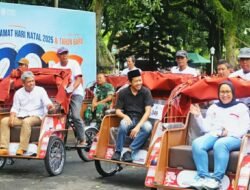 Sayang rakyatnya Presiden Prabowo  bantu 200 Becak listrik