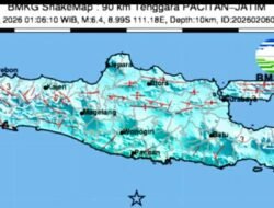 Gempa M 6,4 Guncang Selatan Jawa, Tak Berpotensi Tsunami