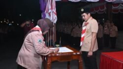Pramuka Trenggalek Luncurkan Saka Antinarkoba